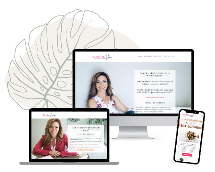 Website Design Screenshot for Heather Glenn