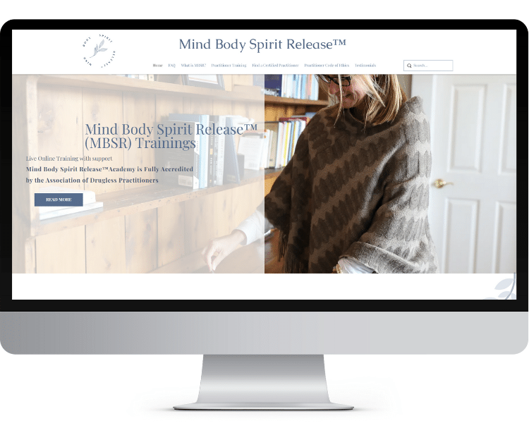 Website Design Screenshot for MBSR Old Version