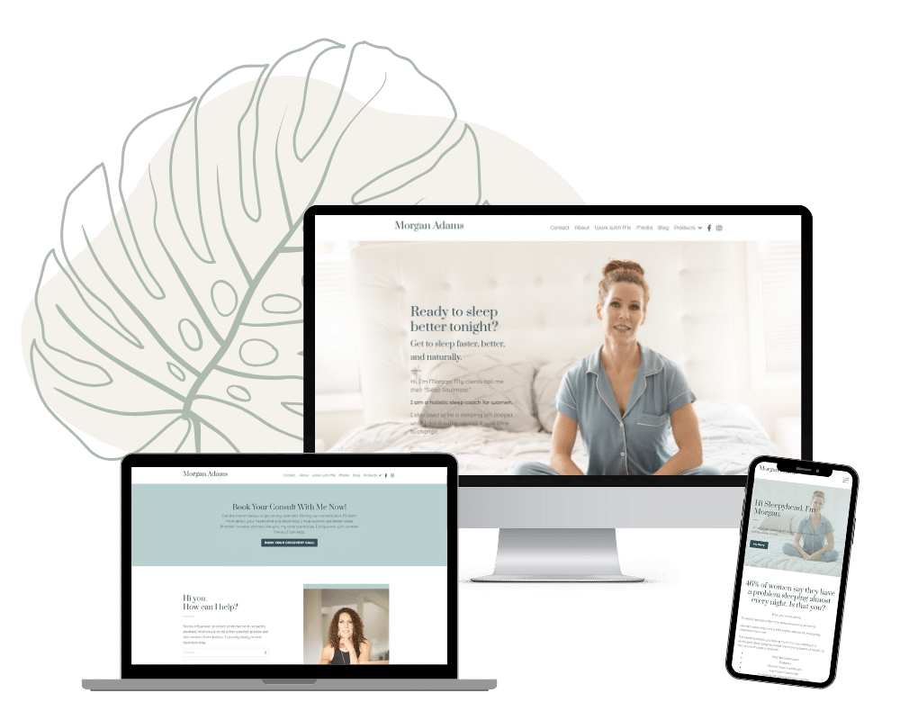Website Design Screenshot for Morgan Adams Wellness